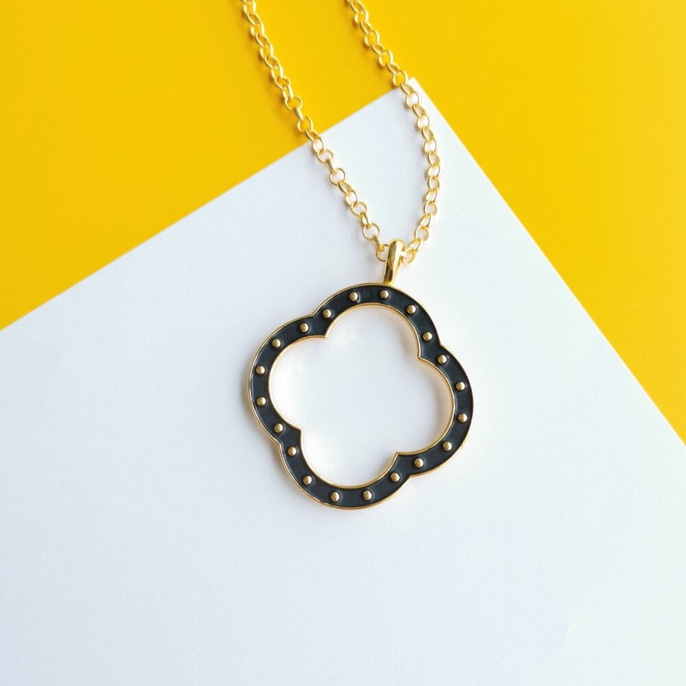 SoHo Gold Statement Pendant Necklace by Julie Vos